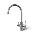 Wasserhahn 5 Wege Edelstahl C-Auslauf