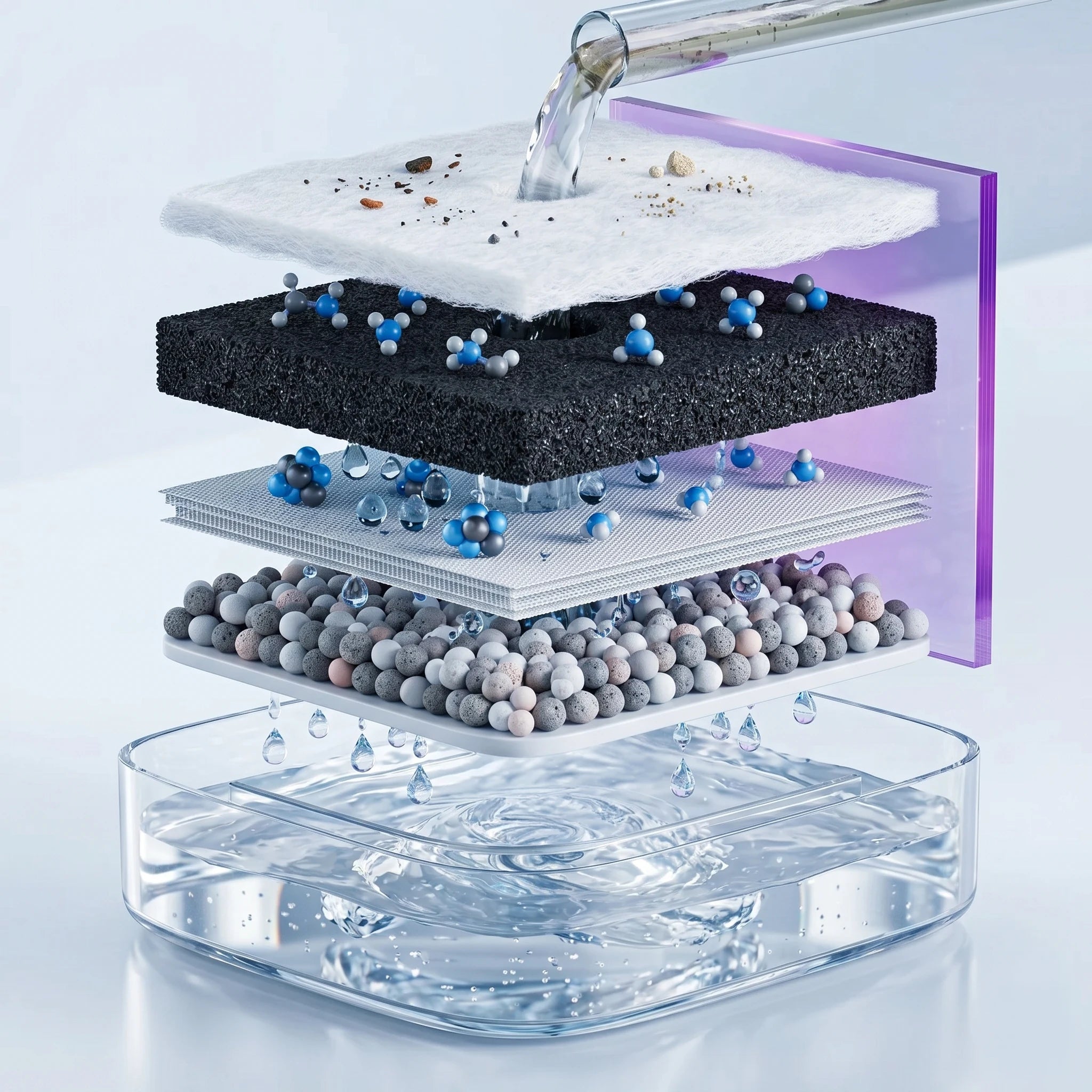 Aquamentum Filterstufen — Mehrfach-Filtration